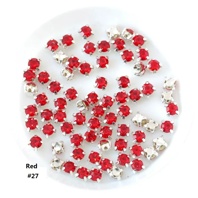 200 Glass Round Sew On Small Rhinestones For Nails With Silver Claw  Flatback Claws 4mm Ideal For Clothing, Shoes, And Crafts SS16 From Jane012,  $1.13